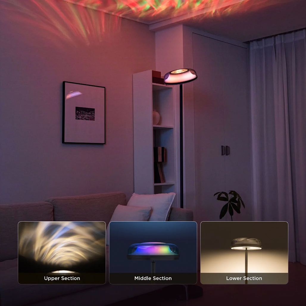 A Photo Of Govee Uplighter Floor Lamp H60B0 – RGBIC Smart LED Floor Lamp
