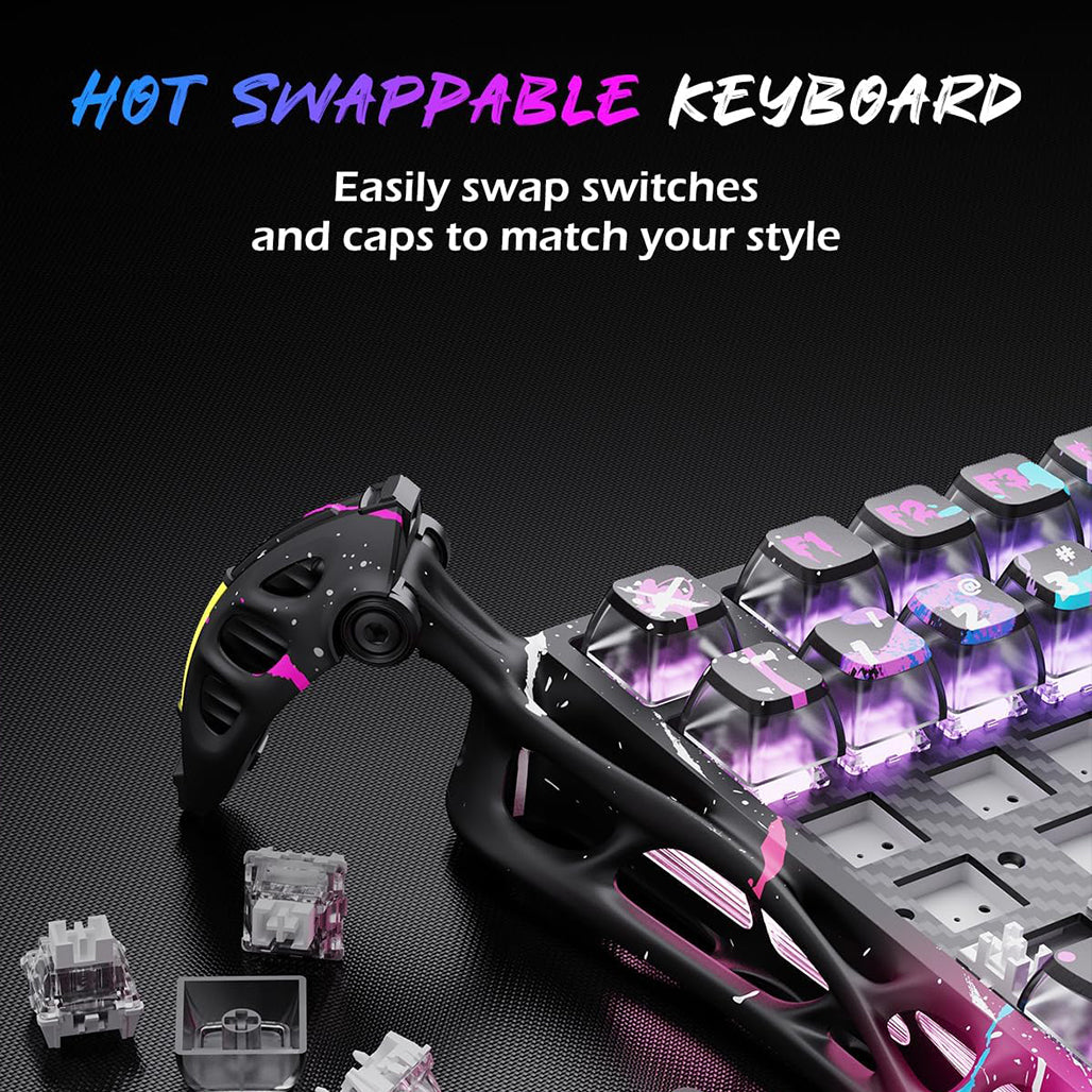 A Photo Of GravaStar Mercury V75 Pro - 75% HE Magnetic Switch Gaming Keyboard