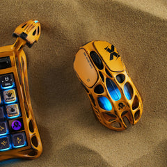 A Photo Of GravaStar Mercury X Wireless Gaming Mouse – Battle Worn Yellow