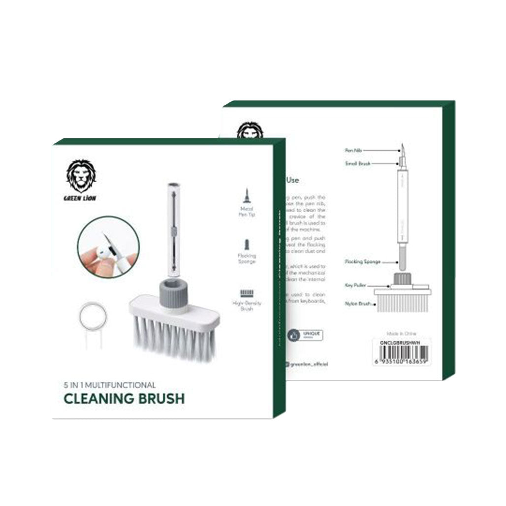 A Photo Of Green Lion GNCLGBRUSHWH 5 in 1 Multifunctional Cleaning Brush