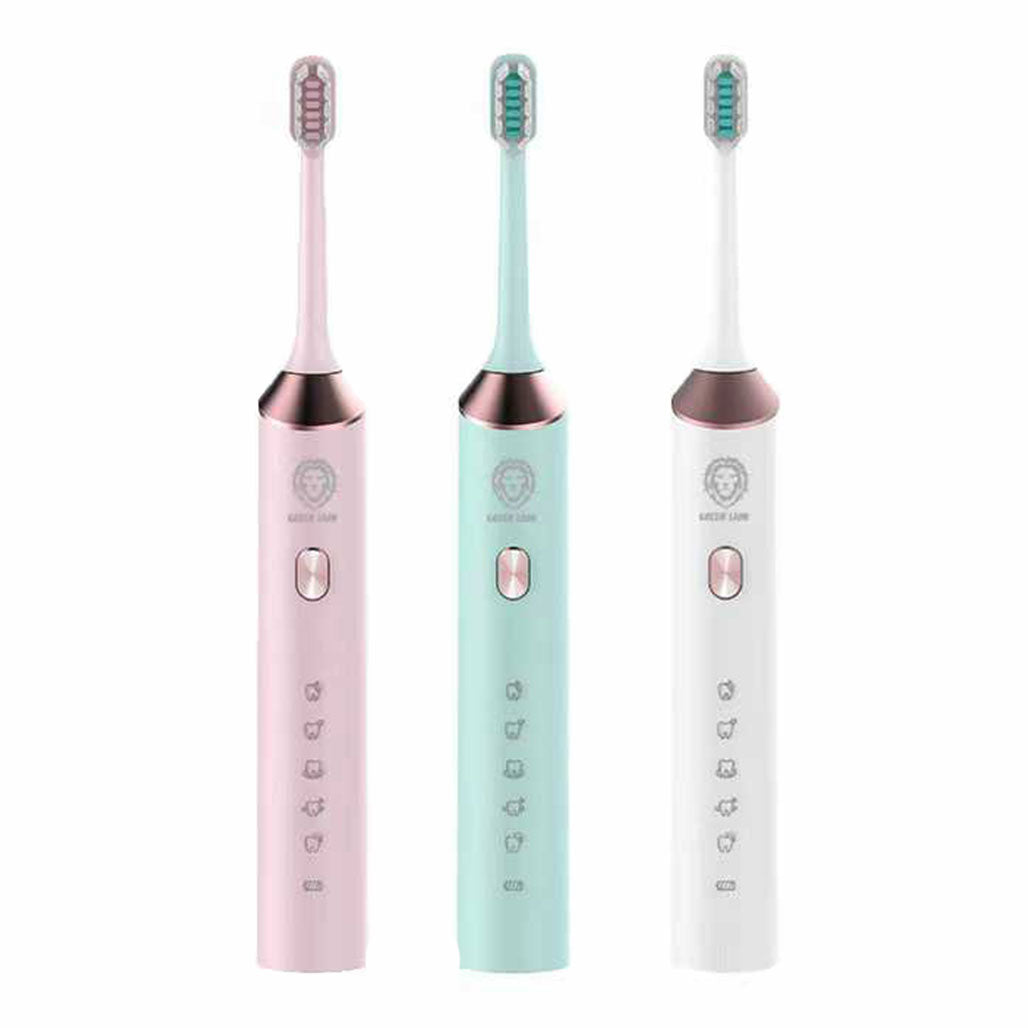 A Photo Of Green Lion Electric Toothbrush - 5 Modes, Slim Design, Intelligent Timing