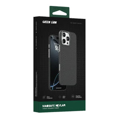 A Photo Of Green Lion Kevlar MagSafe Case for iPhone 16 Pro – Slim, Durable & Scratch-Resistant Cover
