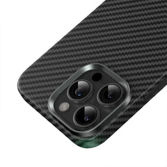 A Photo Of Green Lion Kevlar MagSafe Case for iPhone 16 Pro – Slim, Durable & Scratch-Resistant Cover