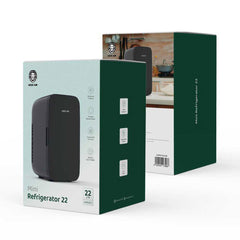 A Photo Of Green Lion GNREFG22LBK Mini Refrigerator 22L 65W - Black