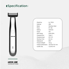 A Photo Of Green Lion One Blade Pro Hair Trimmer - Black