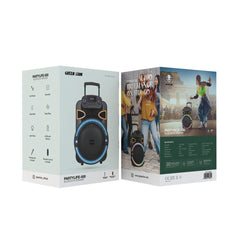 A Photo Of Green Lion PartyLife-500 Bluetooth Speaker – Powerful Sound & Deep Bass with Light Show, Wireless microphone & Remote