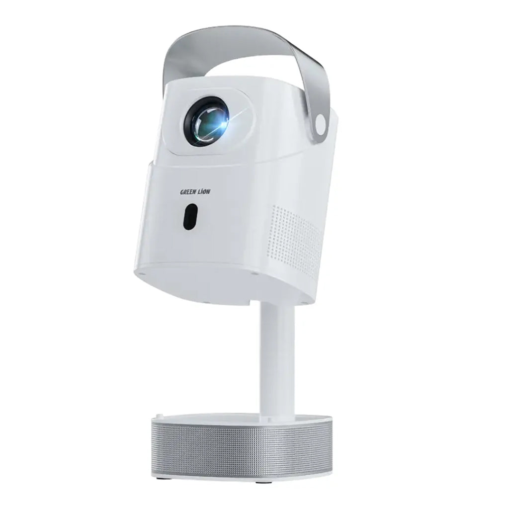 A Photo Of Green Lion Pluto 4K Portable Projector – Home & Outdoor Cinema Experience