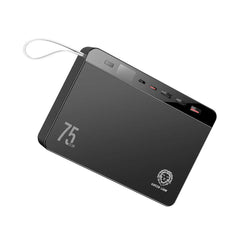 A Photo Of Green Lion Power Volt Mega Capacity Power Bank 75000mAh PD 20W QC3.0 22.5W - Black