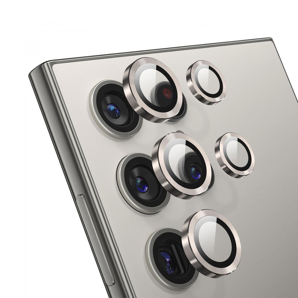 A Photo Of Green Lion S24 Ultra Camera Lens Armor - Grey