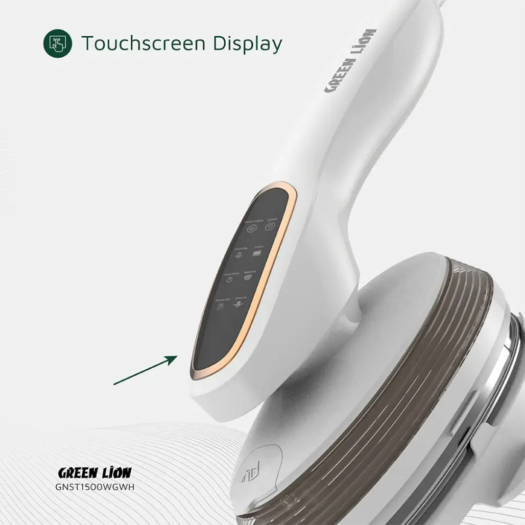 A Photo Of Green Lion Steam Glide Garment Steamer 1500W - White