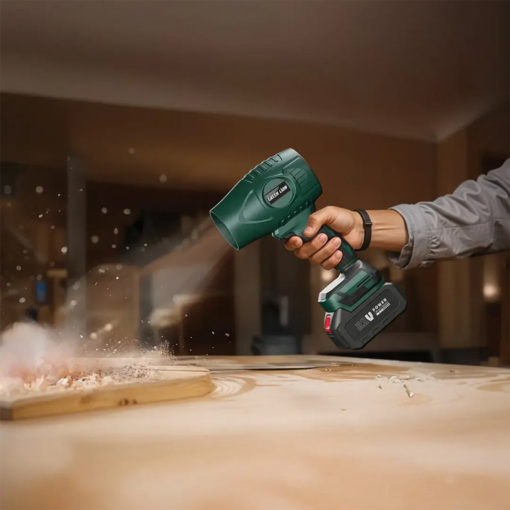 A Photo Of Green Lion Storm Jet Cordless Blower - Green