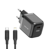 Green Lion Ultra Compact GaN Wall Charger - 20W USB-C EU Plug with Cable