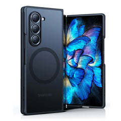 A Photo Of Torras Guardian-Mag Case for Samsung Galaxy Z Fold 6 – Magnetic Slim Fit Case with S Pen Holder, No Adhesive, Compatible with Wireless Charging & Magnetic Accessories