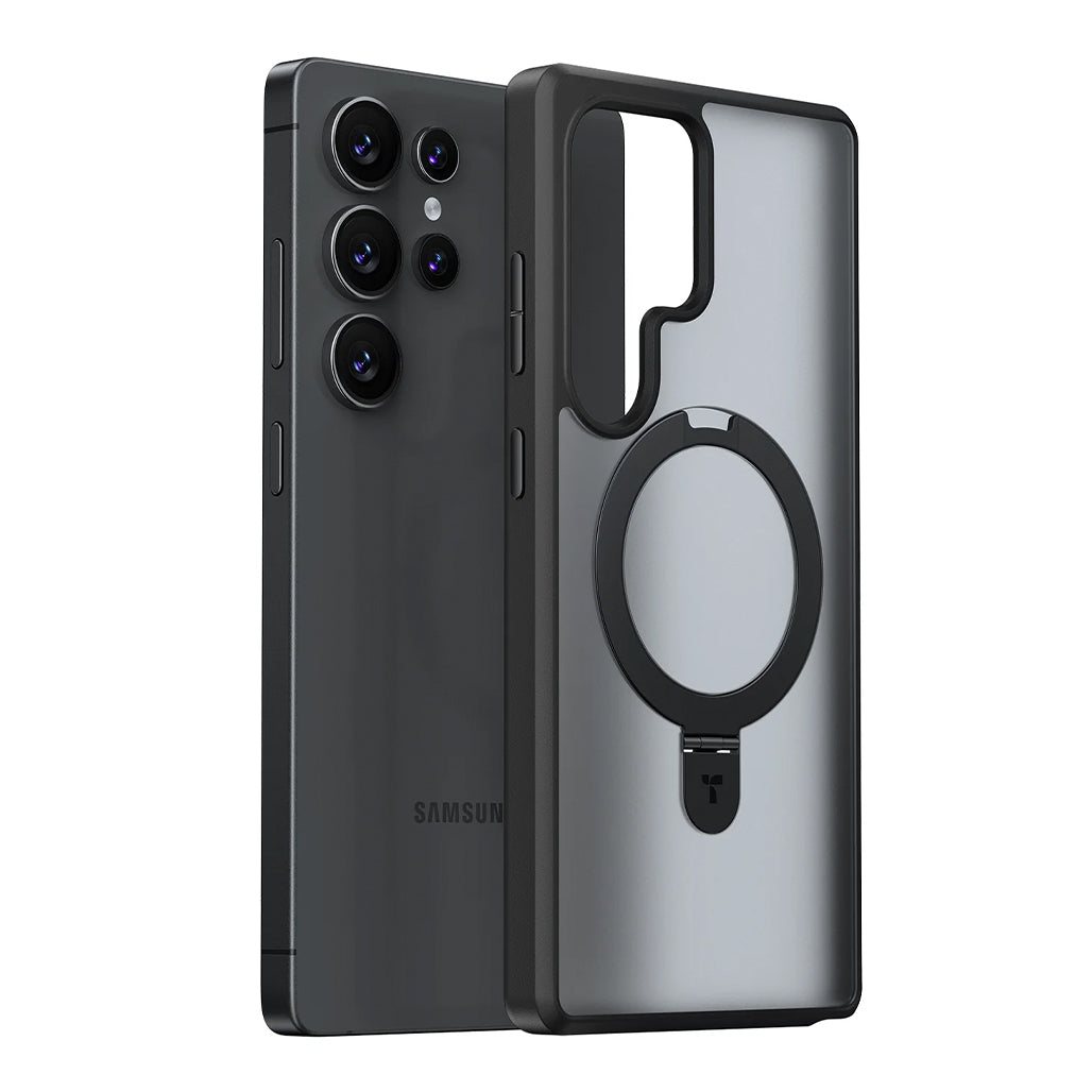 A Photo Of Torras Ostand for Samsung S25 Ultra – Magnetic Kickstand Case with 8ft Drop Protection
