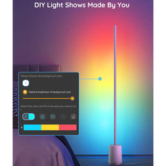 A Photo Of Govee Lyra RGBICWW Corner Floor Lamp - H6072