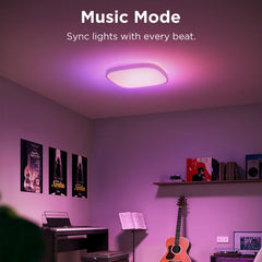 A Photo Of Govee 30cm RGBWW + RGBIC Smart Square Ceiling Light [Energy Class F]