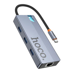 A Photo Of Hoco HB51 6-in-1 USB-C Hub Converter