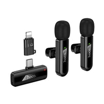 HOCO L20A Fair Dual-Mic Wireless Microphone for iPhone & Type-C Devices