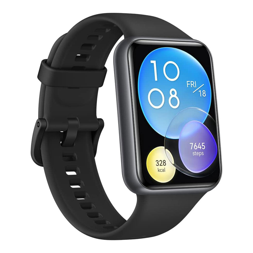 A Photo Of Huawei Watch Fit 2 Active Edition - Midnight Black: Premium Fitness and Health Smartwatch