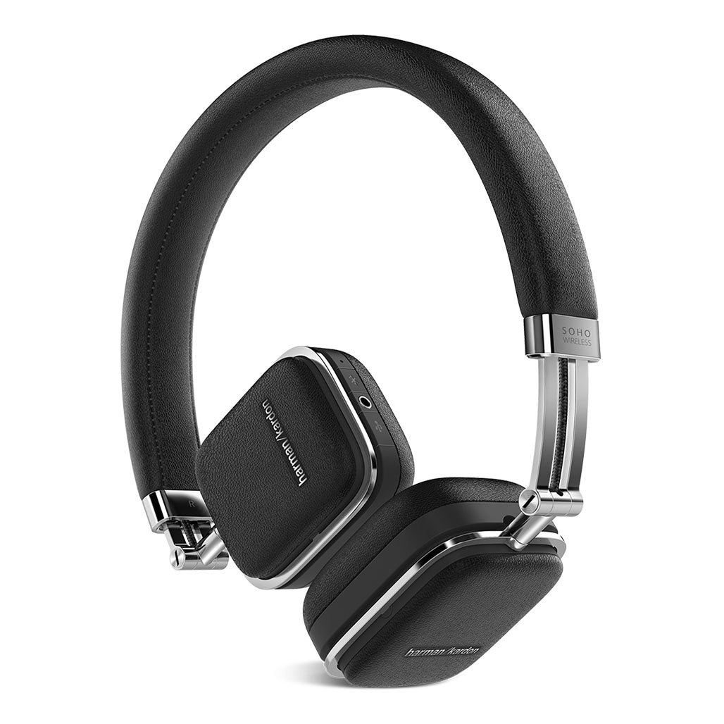A Photo Of Harman Kardon Soho Wireless On-Ear Headphones - Black