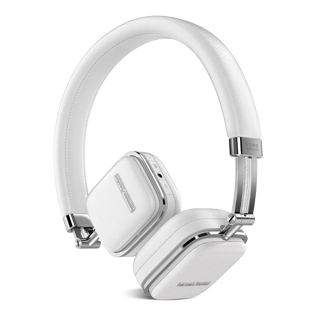 A Photo Of Harman Kardon Soho Wireless On-Ear Headphones - White