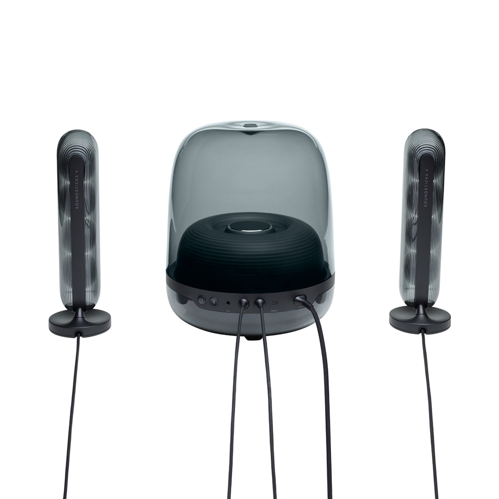 A Photo Of Harman Kardon SoundSticks 4 - Bluetooth Speaker System - Black