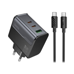 A Photo Of Hoco CS75A - Star Speed PD70W (2C1A) charger set (C to C) (EU)