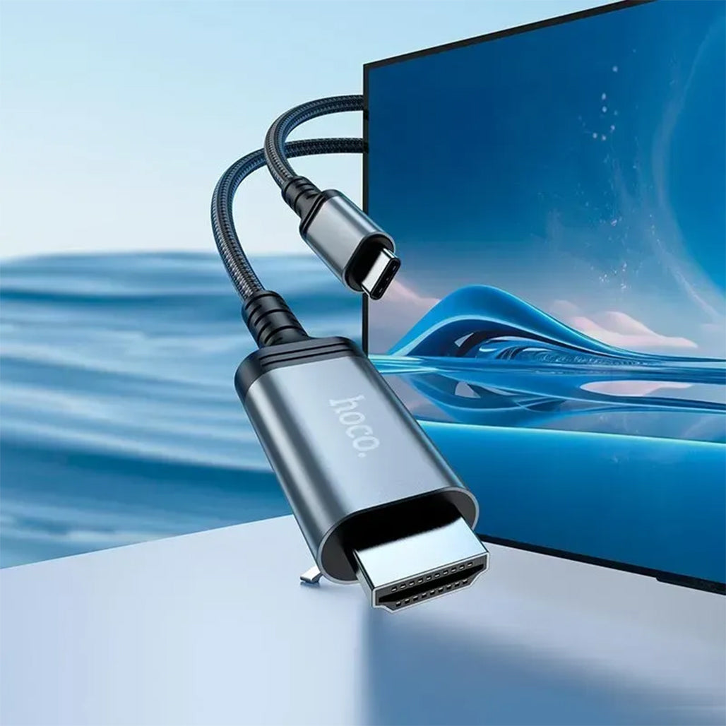 A Photo Of Hoco UA43 - USB-C to HDTV 4K Cable - 1.8m