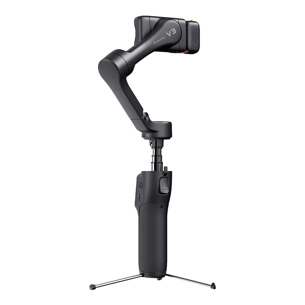 A Photo Of Hohem iSteady V3 Foldable Gimbal Stabilizer with AI Tracking, Fill Light & 3-Axis Stabilization