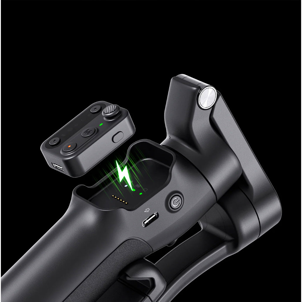 A Photo Of Hohem iSteady V3 Foldable Gimbal Stabilizer with AI Tracking, Fill Light & 3-Axis Stabilization