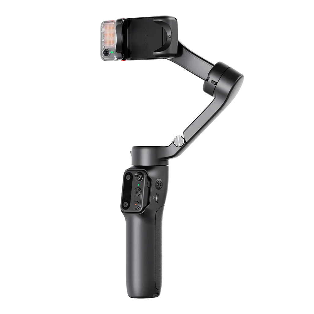 A Photo Of Hohem iSteady V3 Foldable Gimbal Stabilizer with AI Tracking, Fill Light & 3-Axis Stabilization