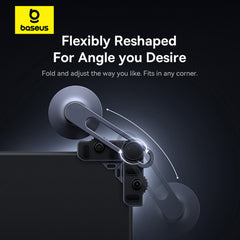 A Photo Of Baseus MaxView Magnetic Car Mount for In-Vehicle Infotainment | 150° Foldable, 270° Angle-Free Viewing | Secure & Convenient