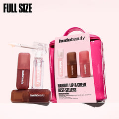 A Photo Of Huda Beauty HABIBTI Lip & Cheek Best Sellers Kit