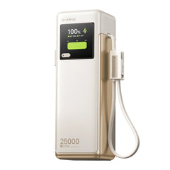 A Photo Of SHARGE HyperTower 170 - 25000mAh 170W Power Bank with Dual Built-In USB-C Cables