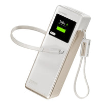 SHARGE HyperTower 170 - 25000mAh 170W Power Bank with Dual Built-In USB-C Cables