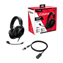 A Photo Of HyperX Cloud III Wired Gaming Headset - Black | 727A8AA