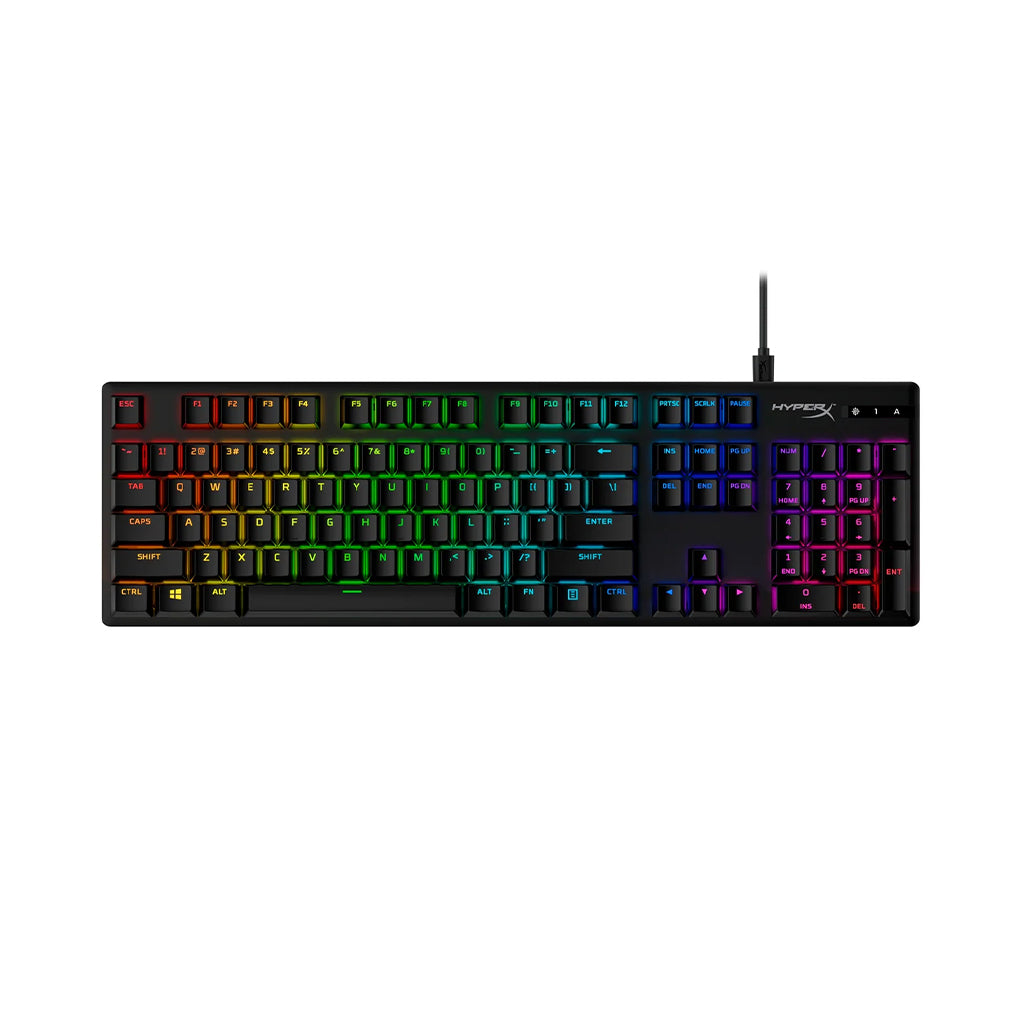 A Photo Of HyperX Full Key Set PBT Keycaps - Black | Durable and Shine-Through Design