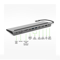 A Photo Of Belkin USB-C 11-in-1 Multiport Docking Station with 4K Video, Ethernet, and 100W PD Charging
