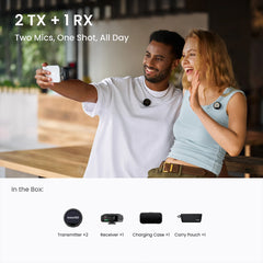 A Photo Of Insta360 Mic Pro Wireless Microphone (2 TX + 1 RX)