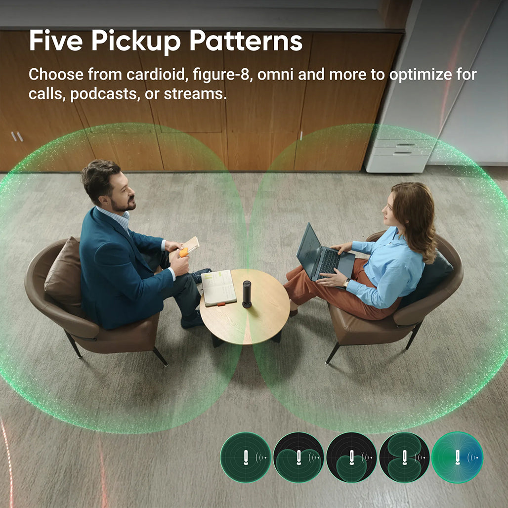 A Photo Of Insta360 Wave - Professional Speakerphone with AI Recording Suite