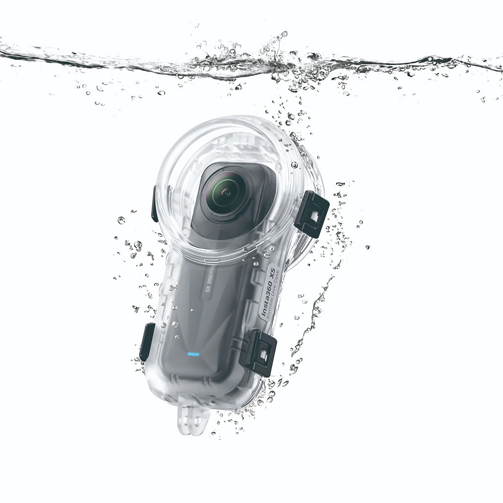 A Photo Of Insta360 X5 Invisible Dive Case – Waterproof 360° Underwater Housing (Up to 60m)