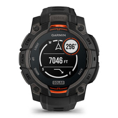 A Photo Of Garmin Instinct 3 45mm Solar - Black with Black Band