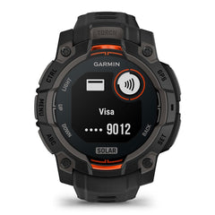 A Photo Of Garmin Instinct 3 45mm Solar - Black with Black Band