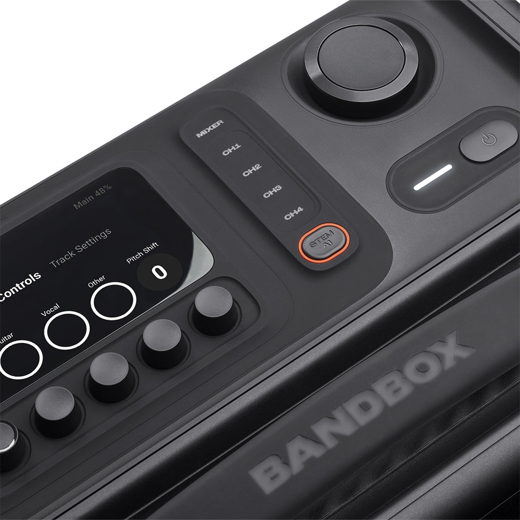 A Photo Of JBL BandBox Trio - AI Practice Amp & Bluetooth Speaker