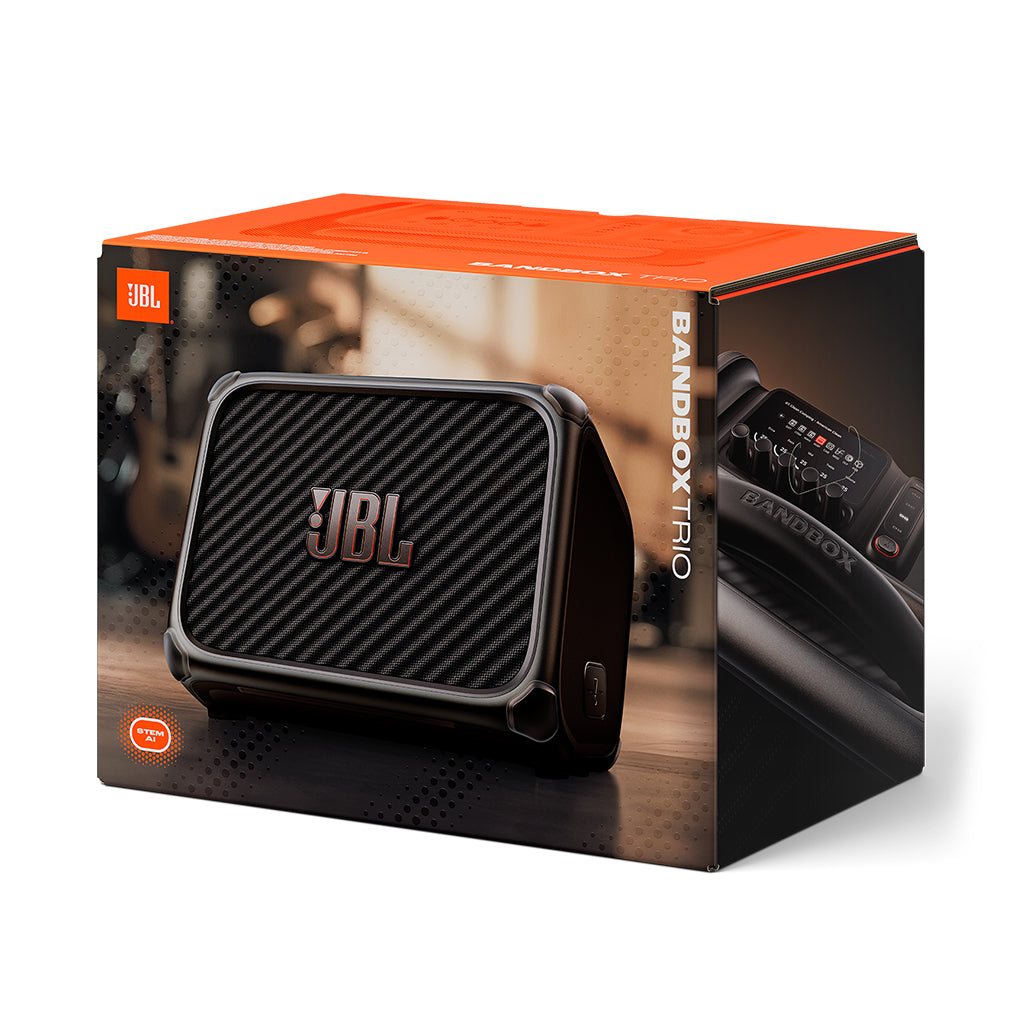 A Photo Of JBL BandBox Trio - AI Practice Amp & Bluetooth Speaker