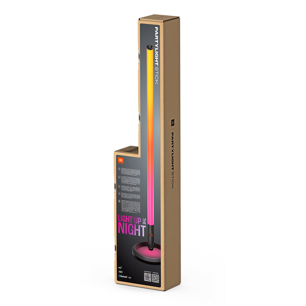 A Photo Of JBL PartyLight Stick - 360° LED Party Light with Bluetooth, IPX4 Splashproof Design, and 8-Hour Playtime