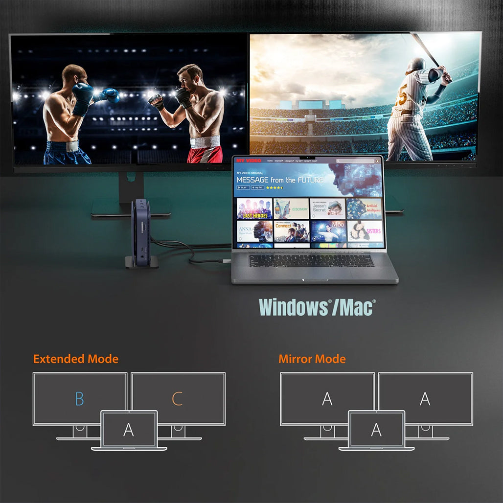 A Photo Of J5Create JCD3198 USB-C Dock Dual 4K HDMI