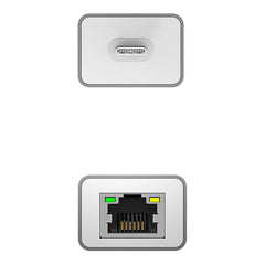A Photo Of J5 Create USB-C® 3-Port Hub with Gigabit Ethernet JCH474 – High-Speed Data Transfer and Wired Network Connectivity