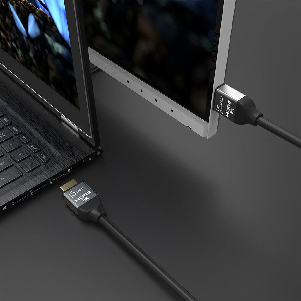 A Photo Of J5Create Ultra High Speed HDMI Cable JDC53 - 8K @ 60Hz, 48Gbps, Gold-Plated Connectors