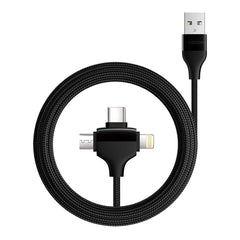 A Photo Of Joyroom S-L317 3-in-1 Glow Data Cable (Type-C / Micro / Lightning) - Premium Multifunctional Charging and Data Transfer Cable